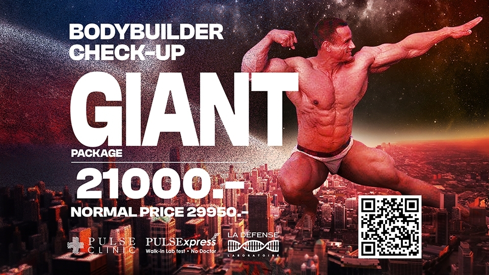 GIANT Bodybuilder Check-Up Package | PULSExpress Lab Test without doctor