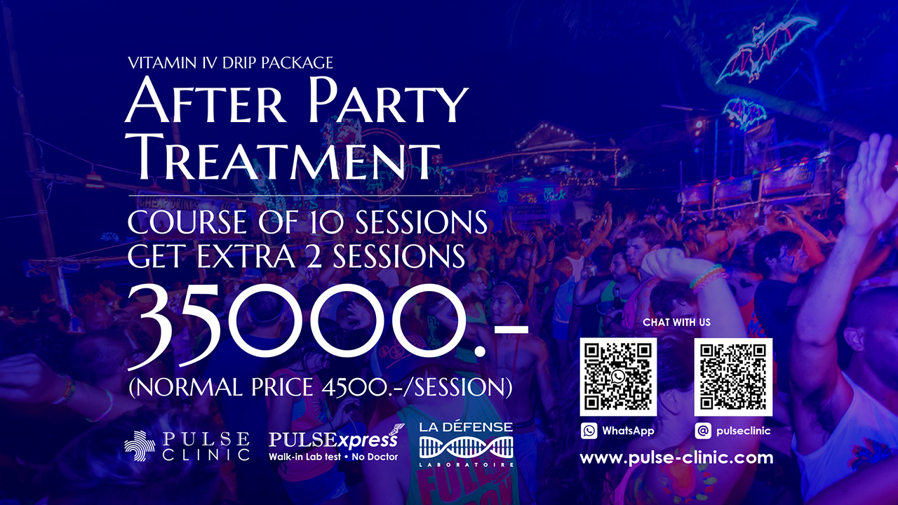 Hangover After Party IV Drip Voucher PULSE CLINIC Asia's Leading
