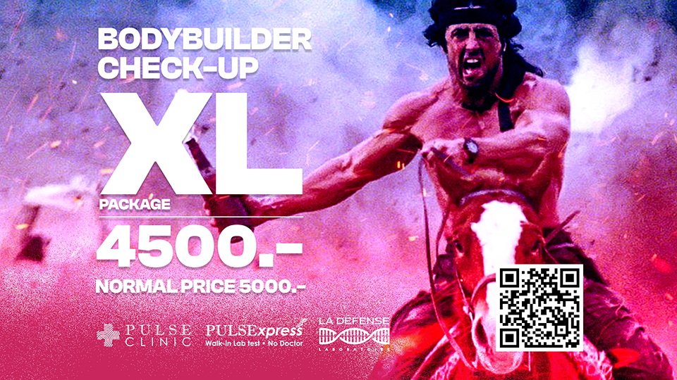 XL Bodybuilder Check-Up Package, PULSExpress Lab Test without doctor