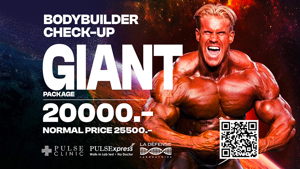 GIANT Bodybuilder CheckUp Package PULSExpress Lab Test without doctor PULSE CLINIC Asia's